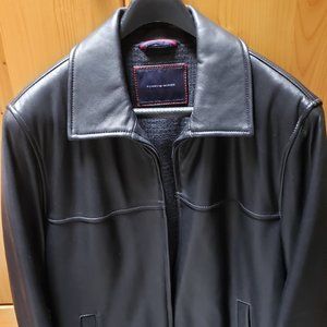 Tommy Hilfiger Men's Classic Black Leather Jacket